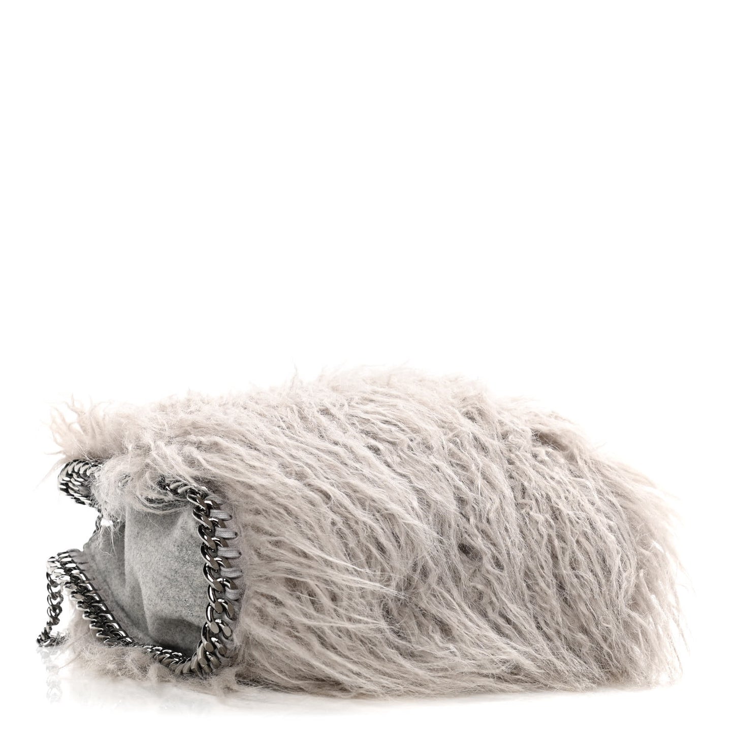 Eco Fur Mini Falabella Tote Grey