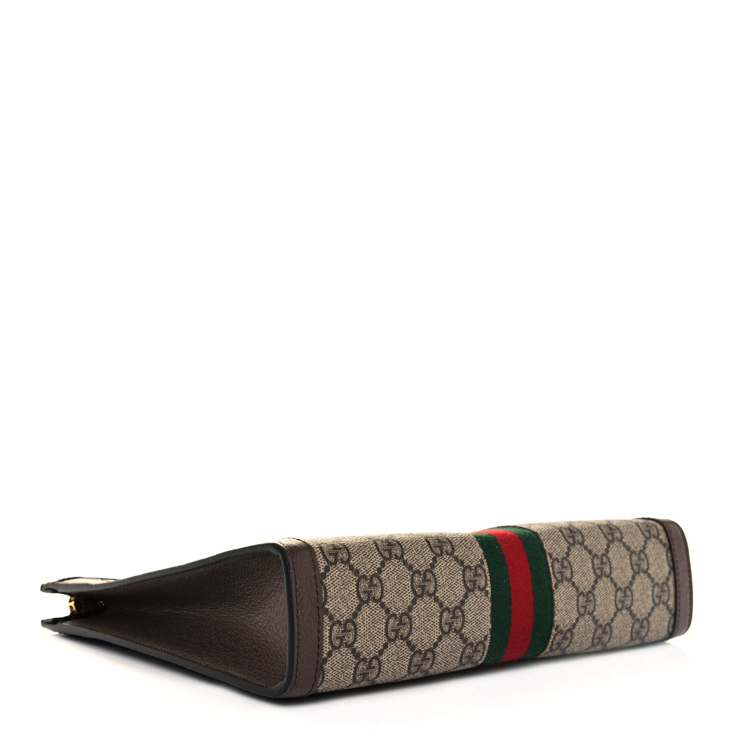 Gucci GG Supreme Monogram Web Ophidia Pouch Brown 4 of 8