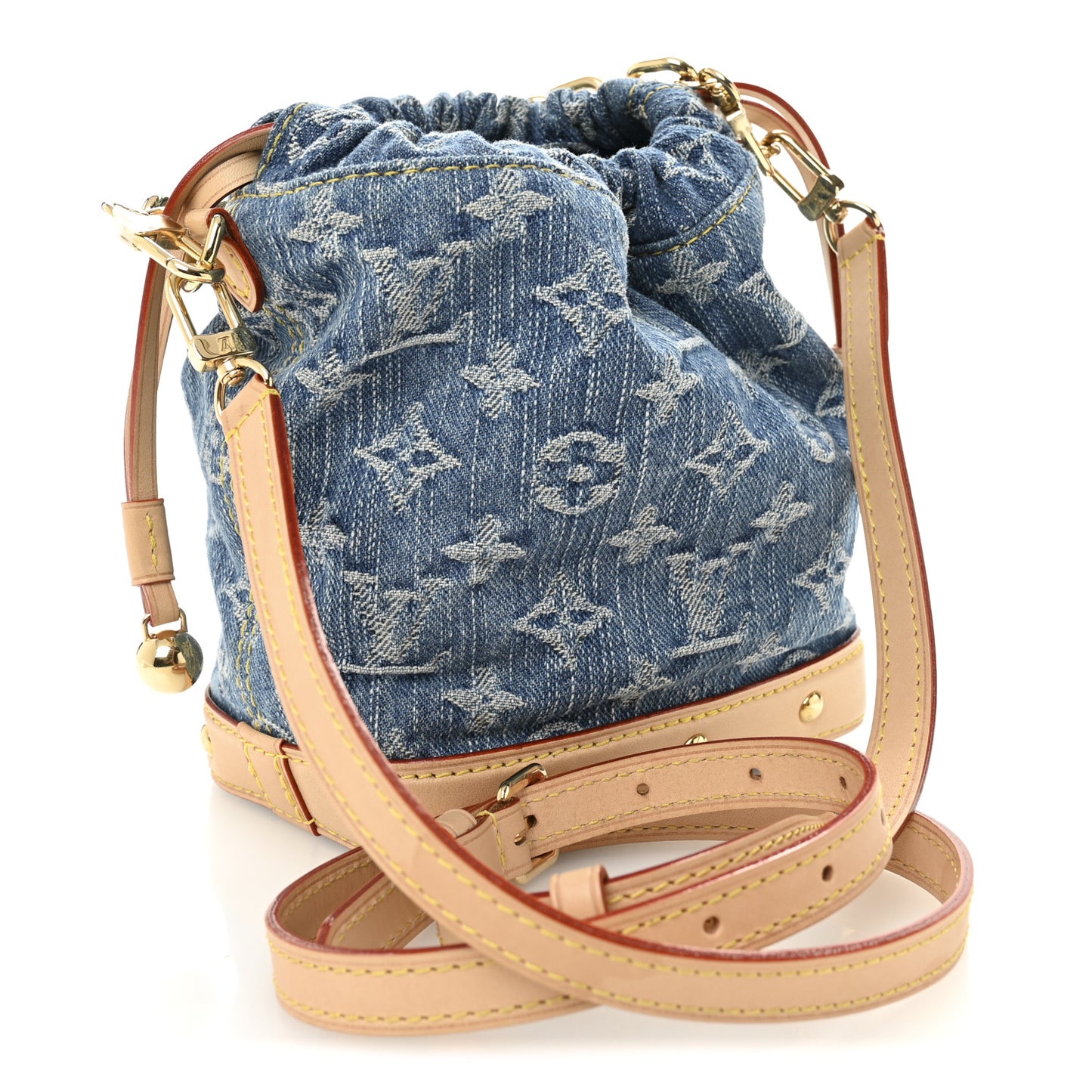 Monogram Denim Nano Noe Blue