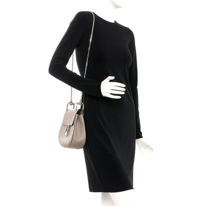 Chloe Grained Lambskin Drew Shoulder Bag Motty Grey 2 of 15