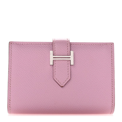 Hermes Epsom Mini Bearn Wallet Mauve Sylvester 1 of 8