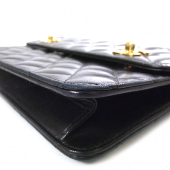 Chanel Lambskin Quilted Runway Flap Bag Black 7 of 13