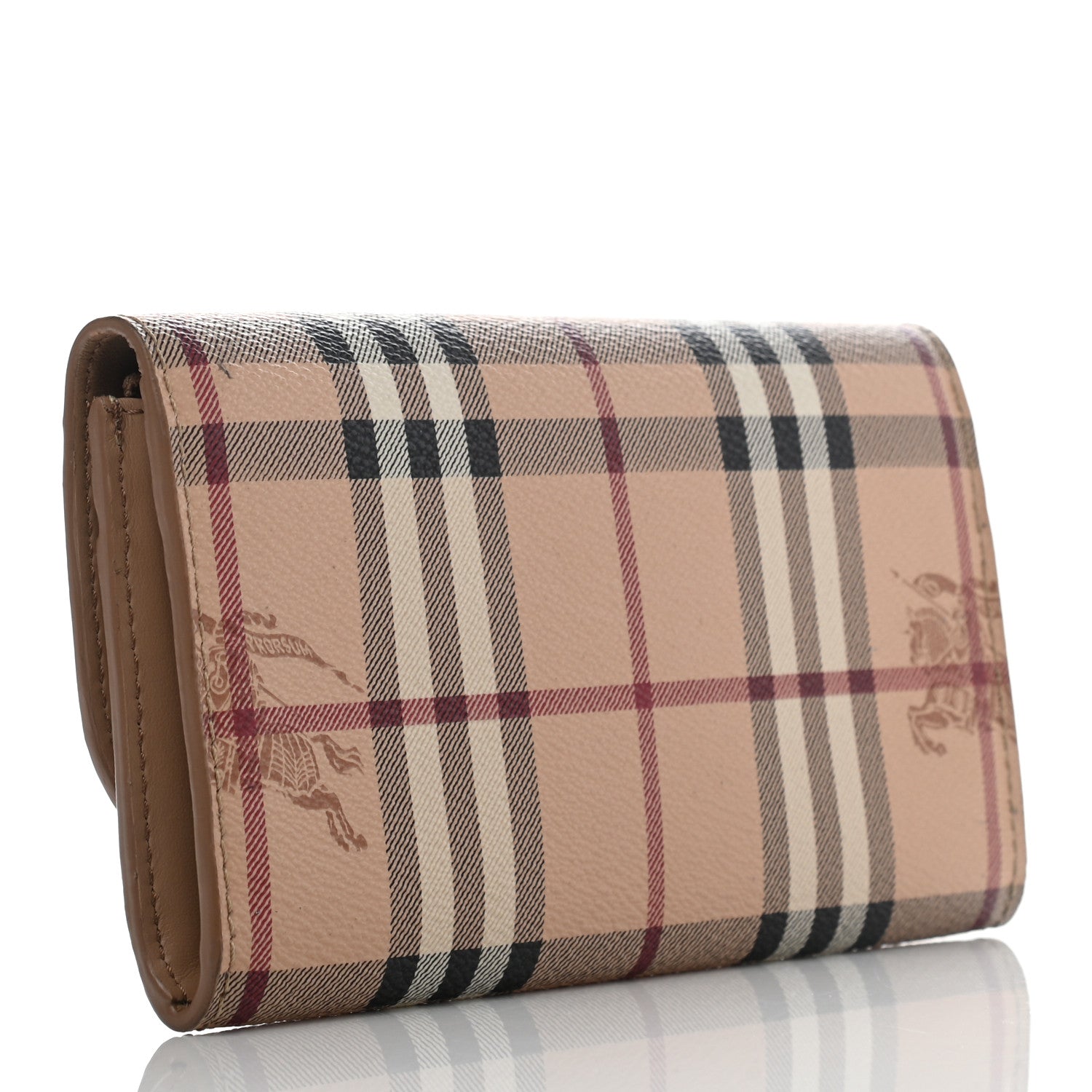 Burberry Haymarket Check Halton Wallet Tan 3 of 10
