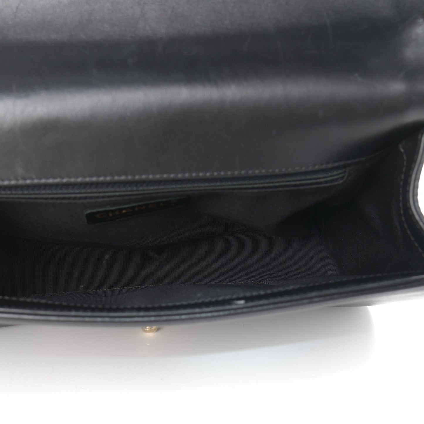 Lambskin Quilted New Medium Boy Flap Black