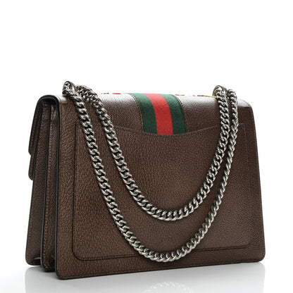 Gucci Calfskin Web Floral Embroidered Medium Dionysus Shoulder Bag New Acero 3 of 8