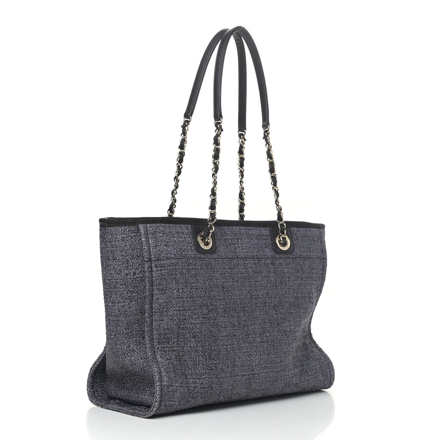 Lurex Boucle Small Deauville Tote Black