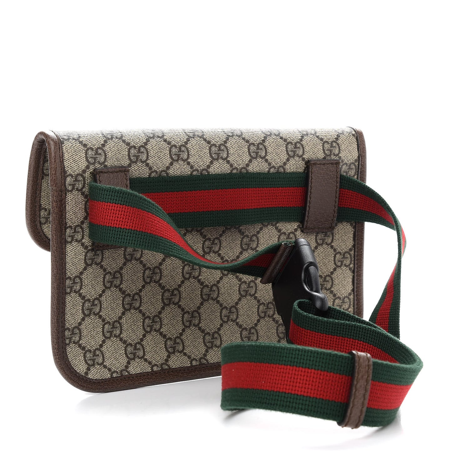 GG Supreme Monogram Neo Vintage Web Belt Bag Brown