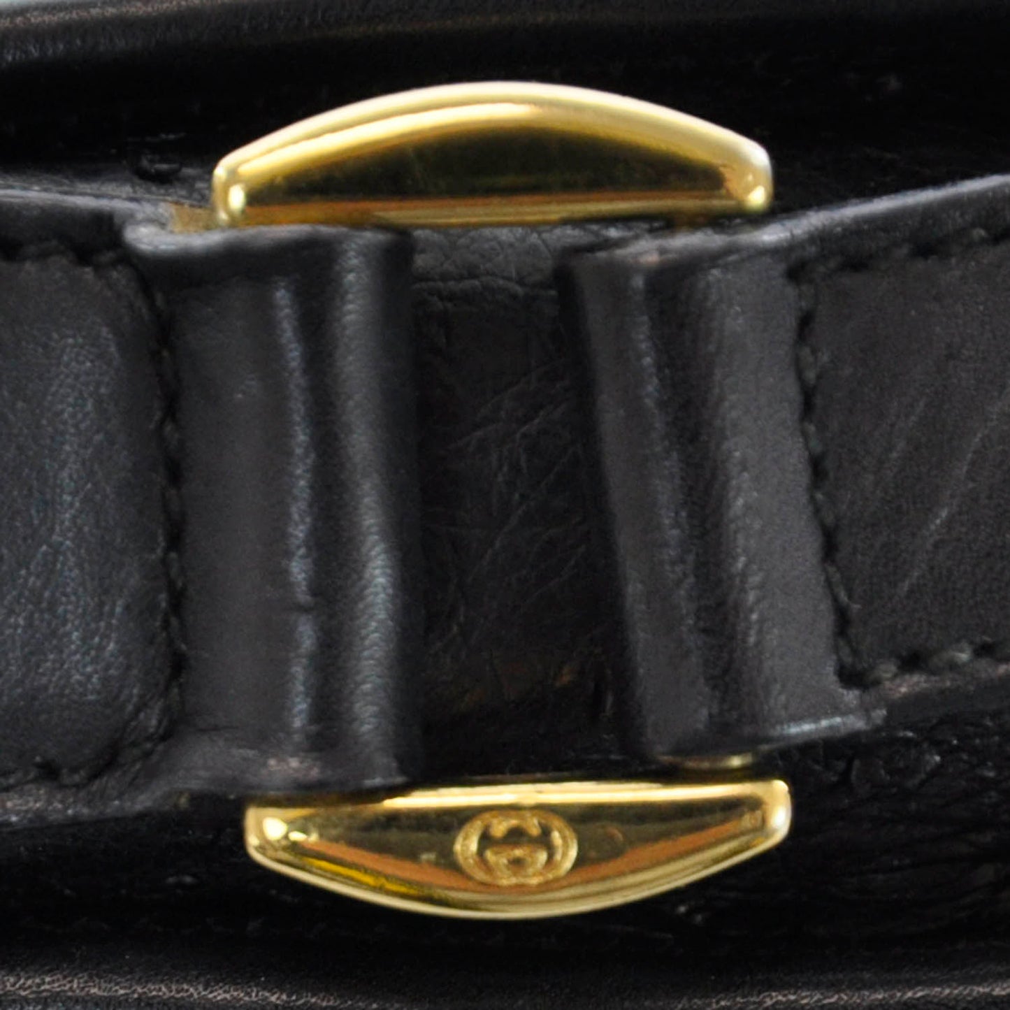 Ostrich Shoulder Bag Black