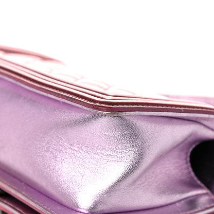 Chanel Metallic Patent Calfskin Quilted Small Boy Flap Pink 11 of 16