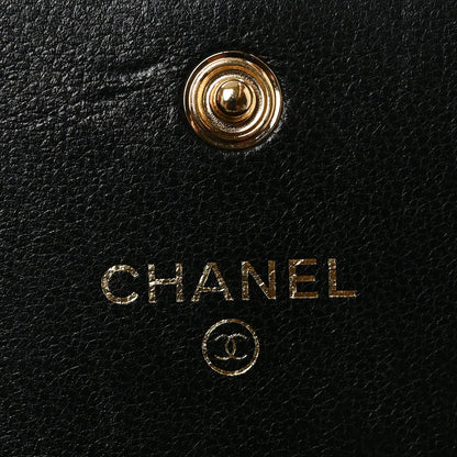 Chanel Lambskin Quilted Chanel 19 Flap Wallet Black 6 of 8