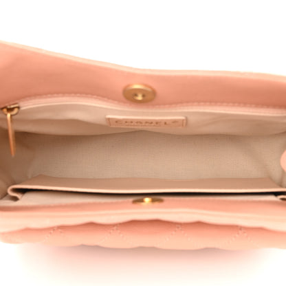 Chanel Caviar Quilted Wavy CC Hobo Beige 5 of 11