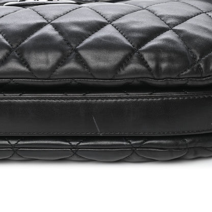 Chanel Lambskin Quilted Chanel 3 Maxi Flap Bag Black 10 of 10