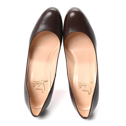 Christian Louboutin Shiny Nappa Simple 85 Pumps 39 Brown 2 of 8