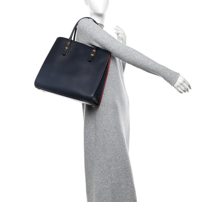 Salvatore Ferragamo Calfskin Whitney Tote Navy 2 of 18
