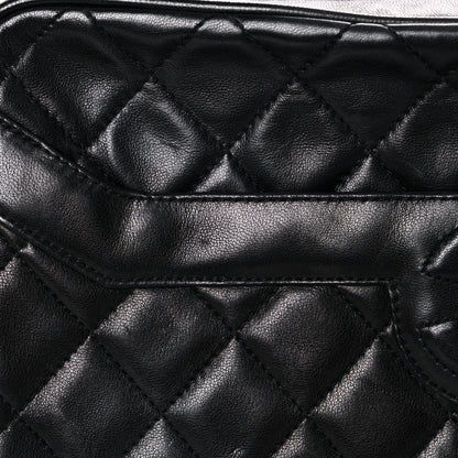Chanel Lambskin Quilted CC Tassel Camera Case Black 19 of 20