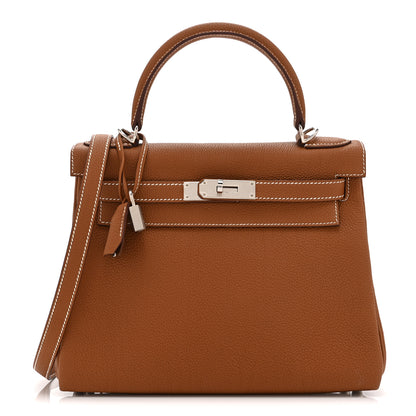 Hermes Togo Kelly Retourne 28 Gold 1 of 11