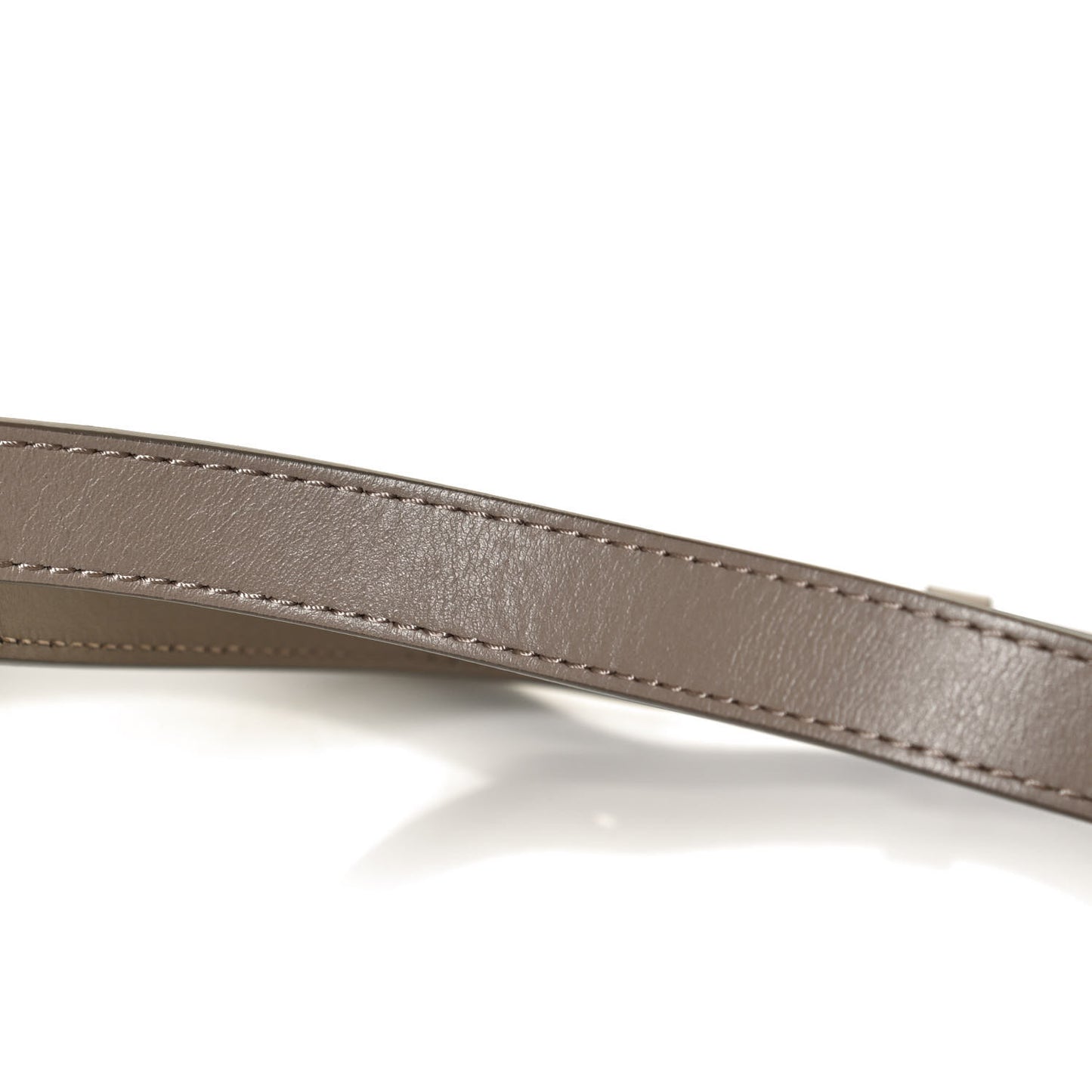 Shiny Calfskin Suede Mini C Double Carry Motty Grey