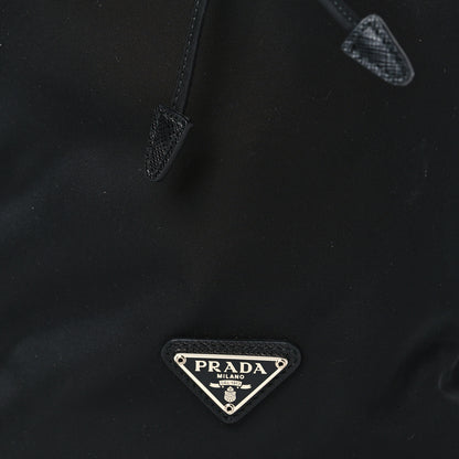 Prada Saffiano Tessuto Nylon Vela Bucket Wristlet Black 8 of 10
