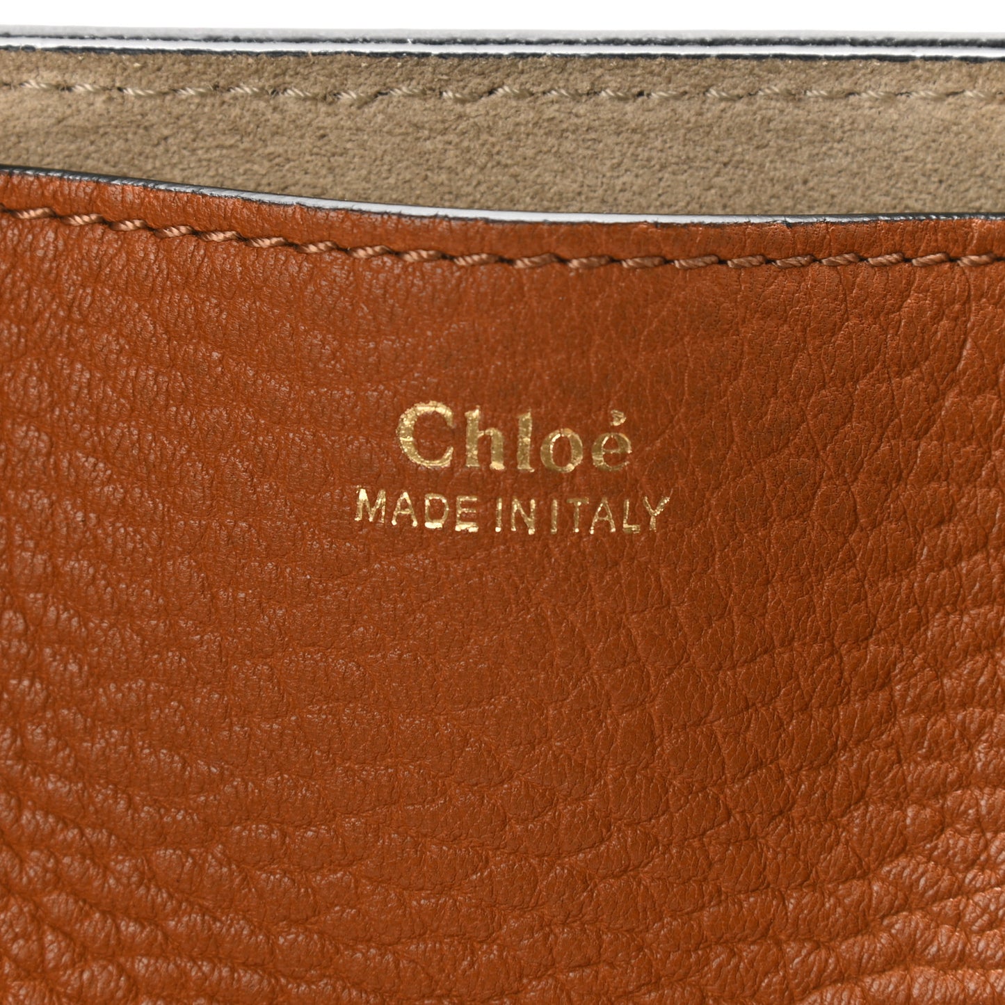 Grained Lambskin Drew Shoulder Bag Caramel