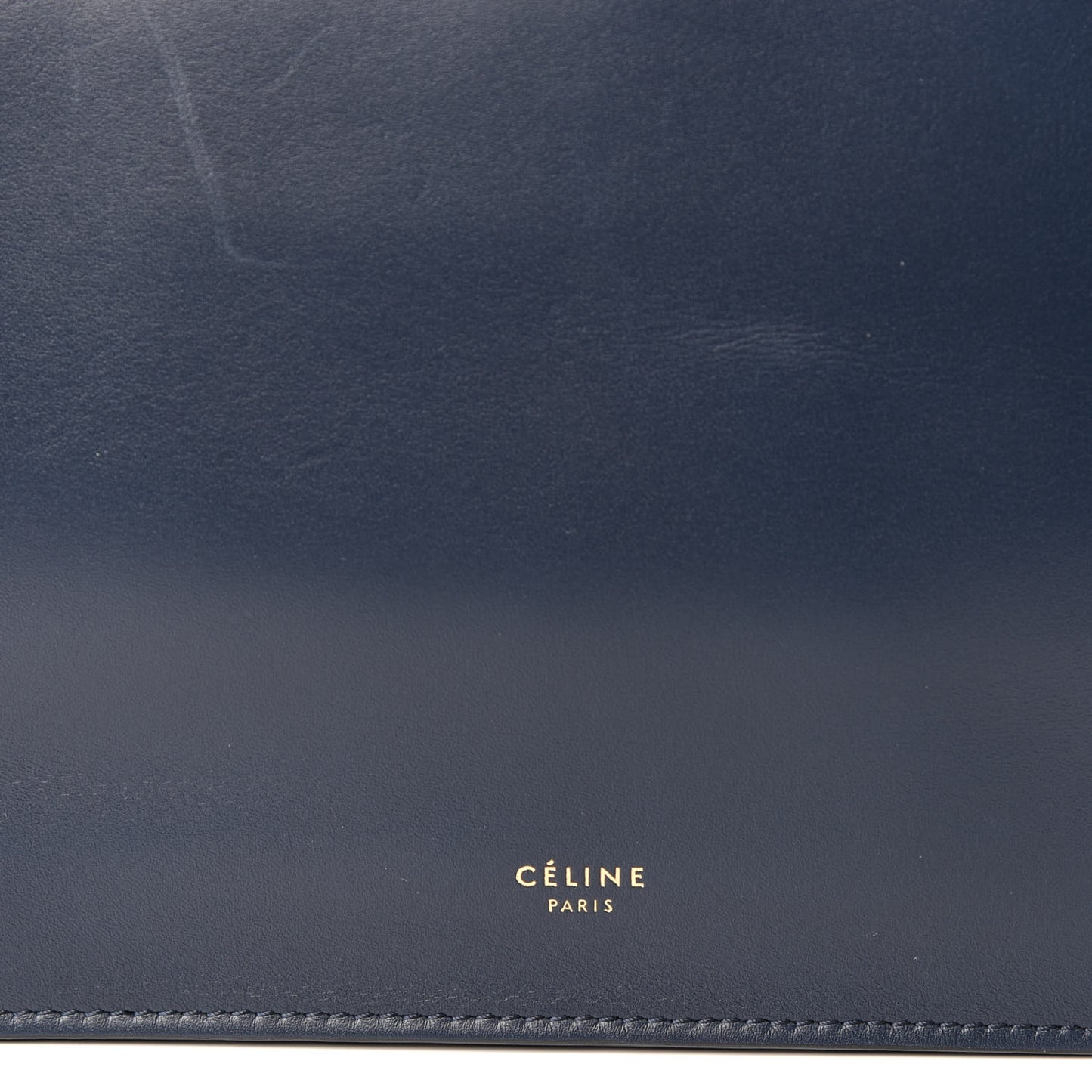 Smooth Calfskin Mini Clasp Bag Navy