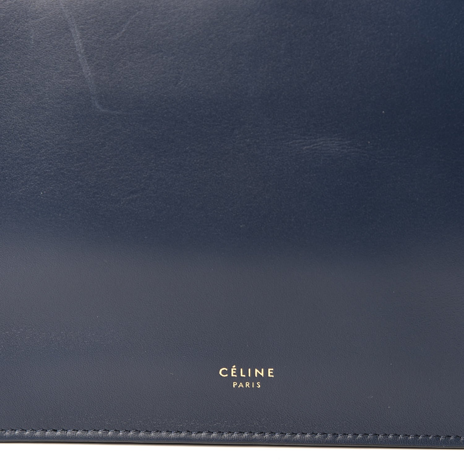 Celine Smooth Calfskin Mini Clasp Bag Navy 8 of 9