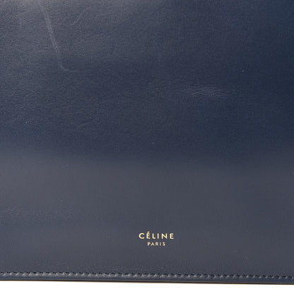 Celine Smooth Calfskin Mini Clasp Bag Navy 8 of 9