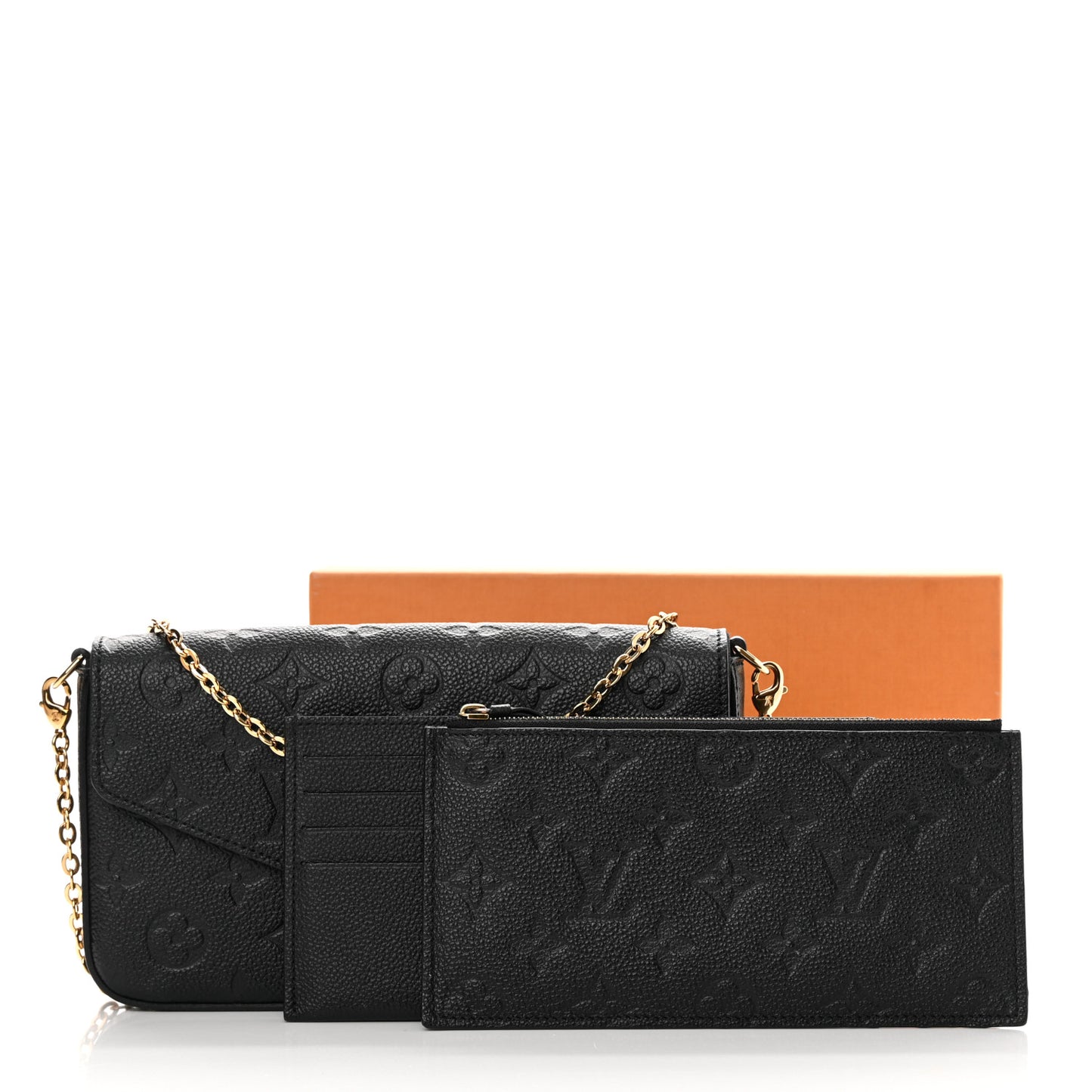 Empreinte Pochette Felicie Chain Wallet Black