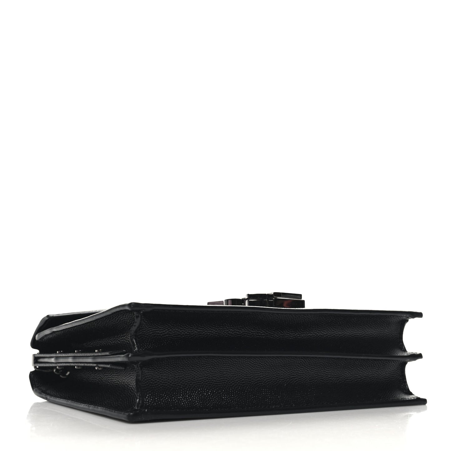 Grain De Poudre Monogram Cassandra Clasp Bag Black