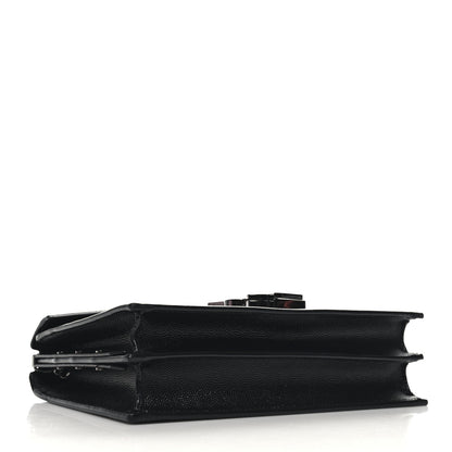 Saint Laurent Grain De Poudre Monogram Cassandra Clasp Bag Black 4 of 11