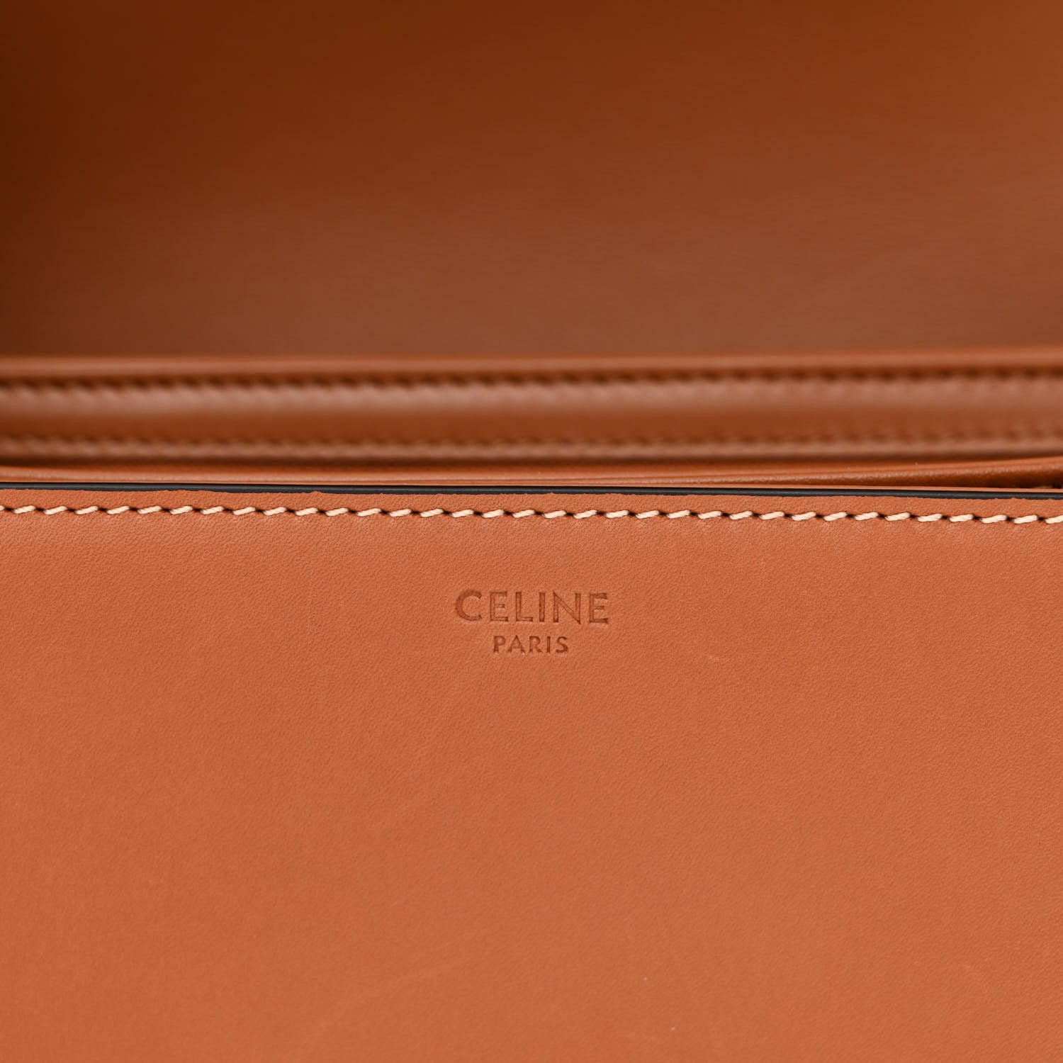 Celine Natural Calfskin Medium Triomphe Tan 6 of 11