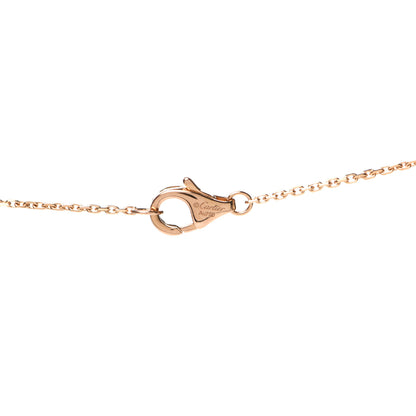 Cartier 18K Pink Gold Diamond Black Onyx XS Amulette de Cartier Pendant Necklace 5 of 7