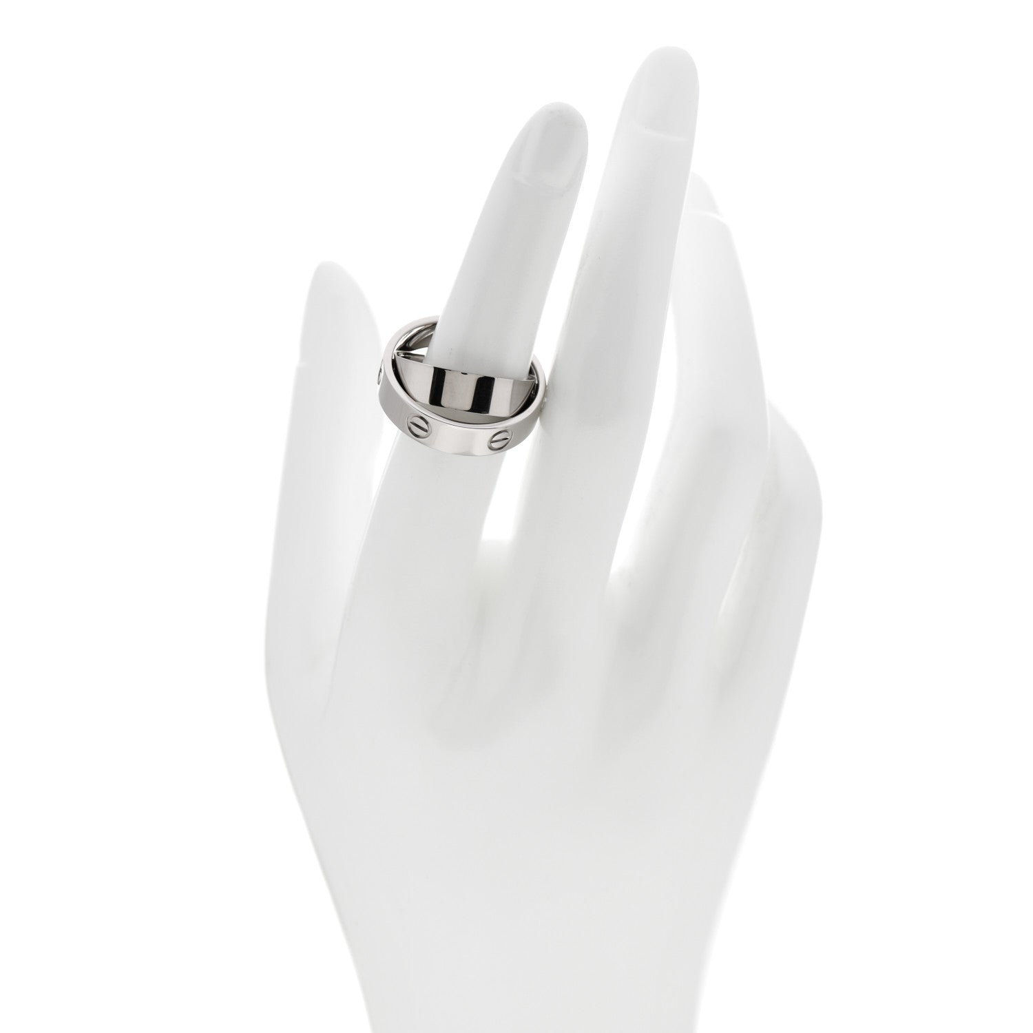 Cartier 18K White Gold 5.5mm Astro LOVE Ring 57 8 2 of 7