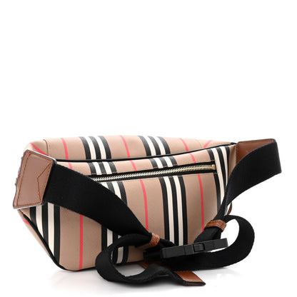 Burberry E-Canvas Icon Stripe Sonny Bum Bag Archive Beige 3 of 12