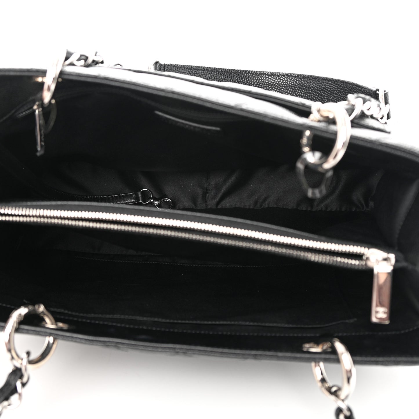 Caviar Quilted Grand Shopping Tote GST Black