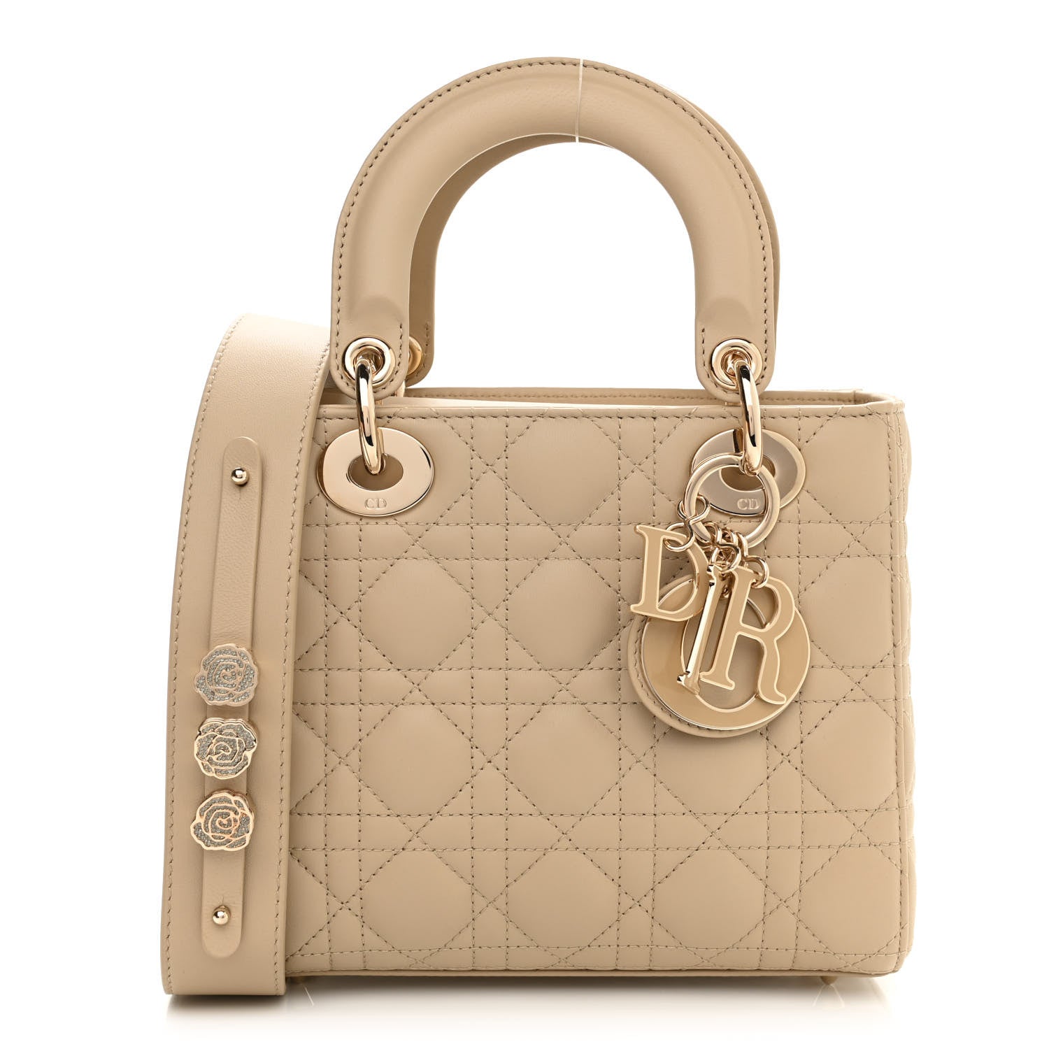 Christian Dior Lambskin Cannage Small My ABCDior Lady Dior Beige 1 of 19