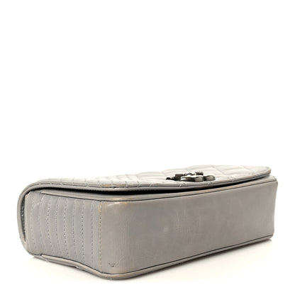 Chanel Glazed Calfskin Quilted Small Coco Boy Flap Grey 4 of 10