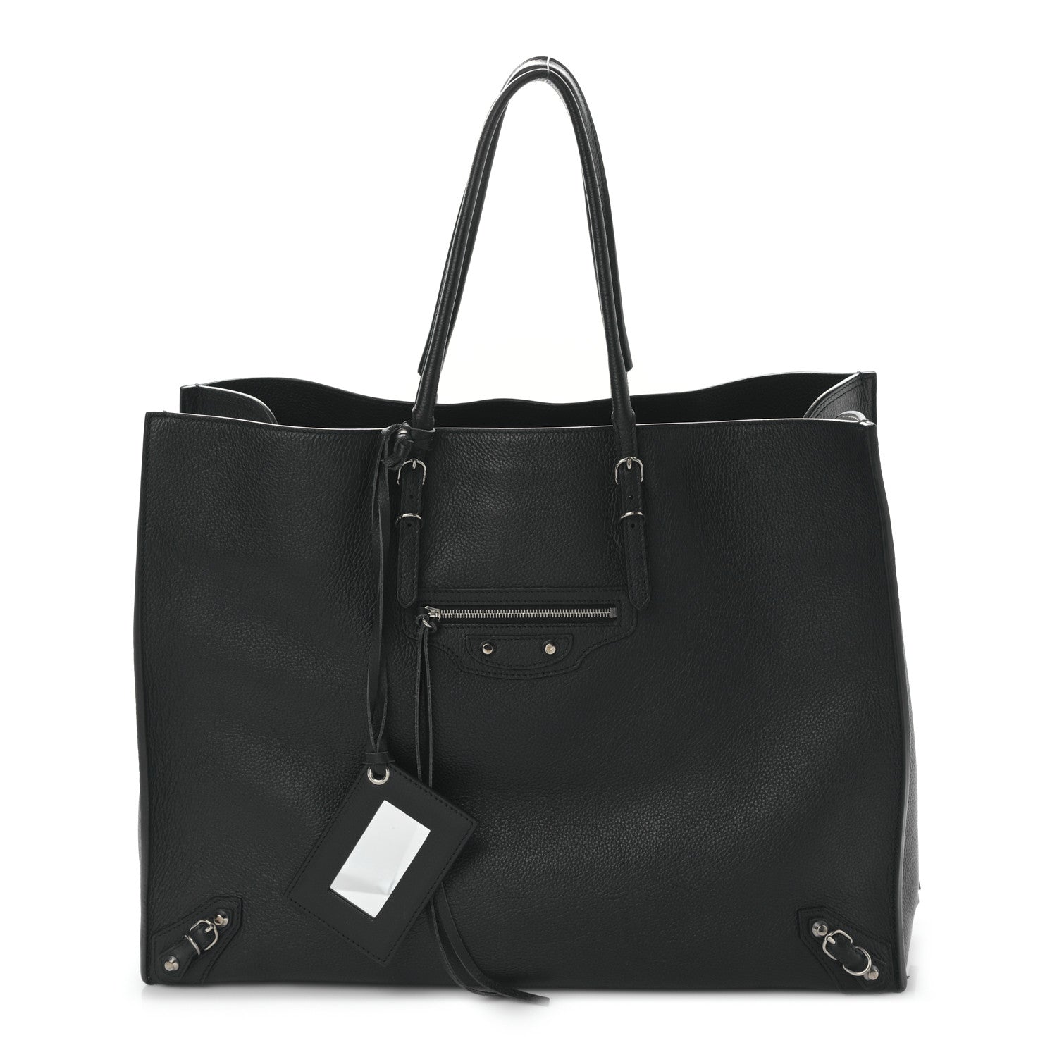Balenciaga Supple Calfskin Papier A4 Zip Around Tote Black 1 of 9