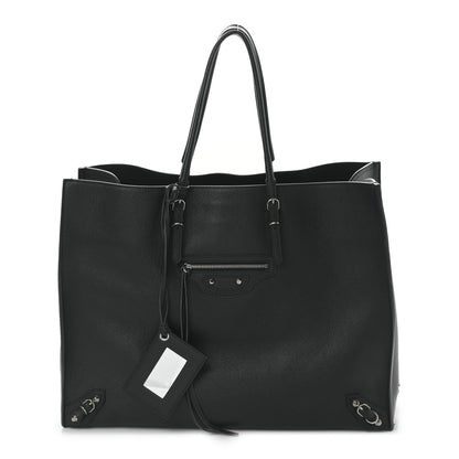 Balenciaga Supple Calfskin Papier A4 Zip Around Tote Black 1 of 9