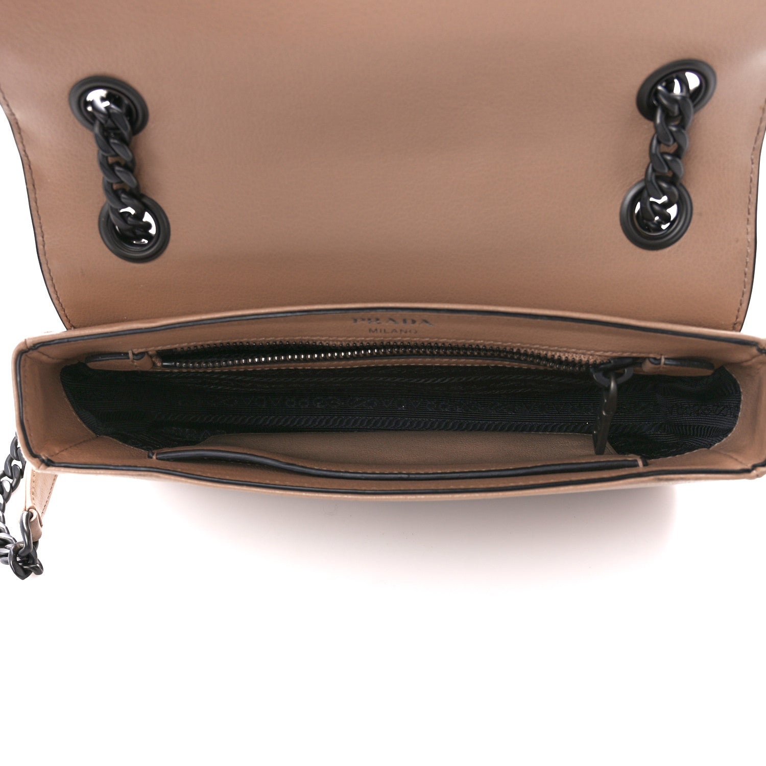 Prada Glace Calfskin Studded Crossbody Cammeo 5 of 14