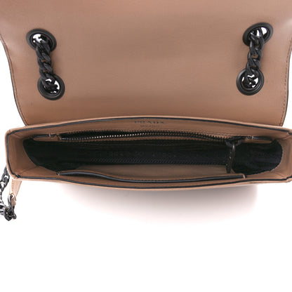 Prada Glace Calfskin Studded Crossbody Cammeo 5 of 14