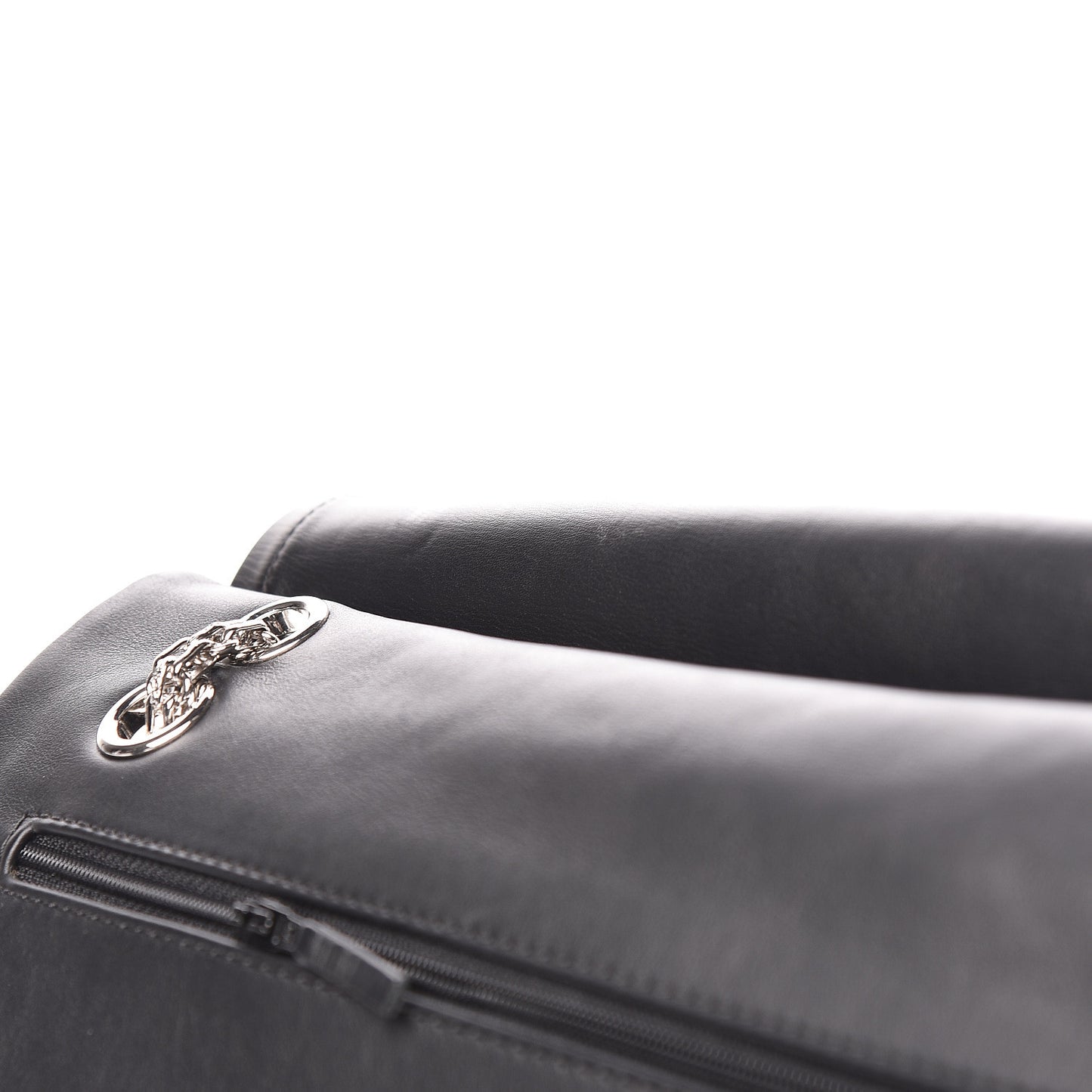Distressed Patent Quilted 2.55 Reissue 227 Flap Black