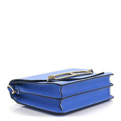 Hermes Taurillon Clemence Sac Roulis 23 Bleu Hydra 4 of 14