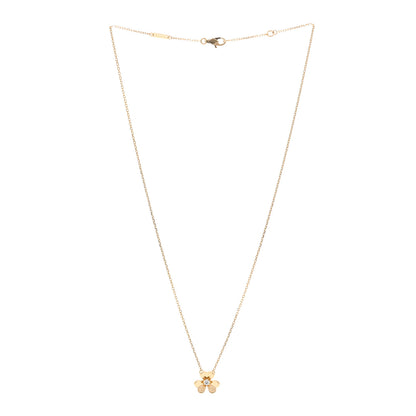 Van Cleef & Arpels 18K Yellow Gold Diamond Mini Frivole Pendant Necklace 3 of 6