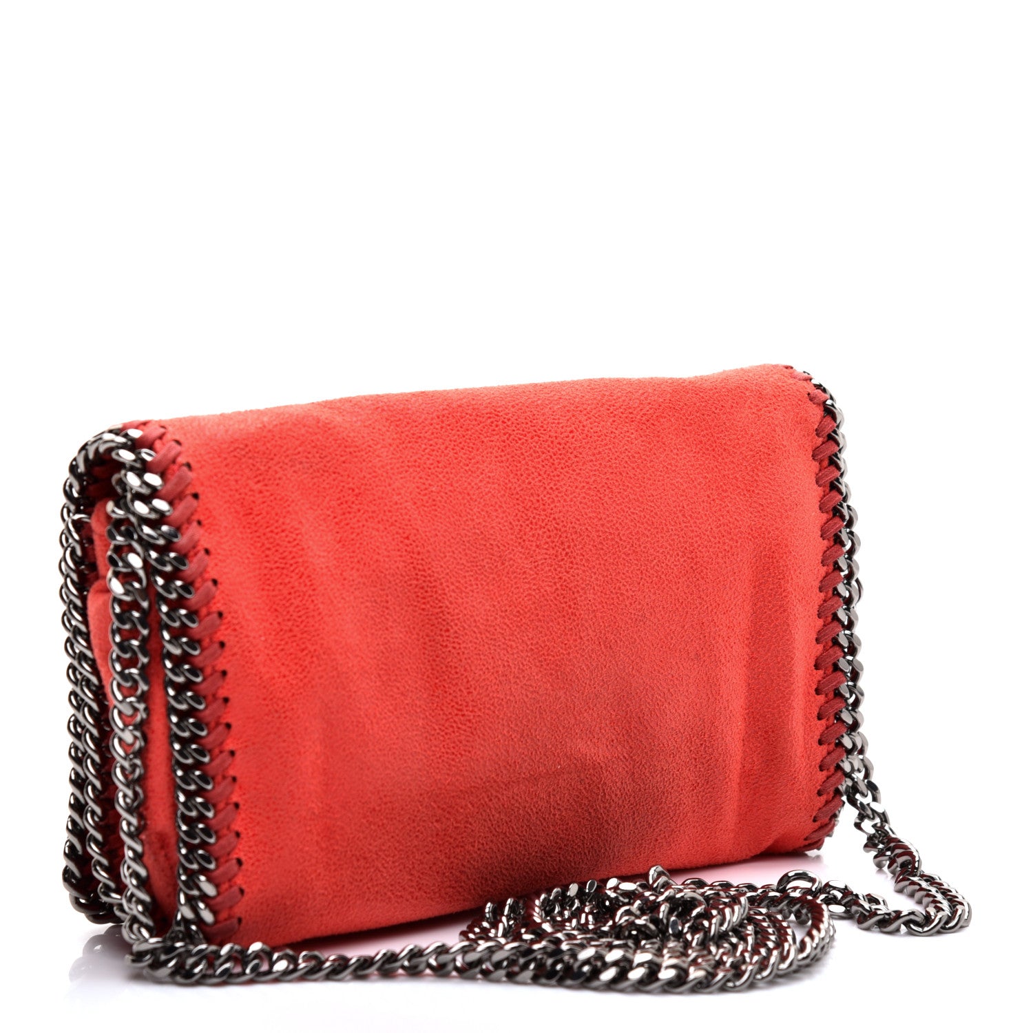 Stella McCartney Shaggy Deer Falabella Crossbody Bag Cherry 3 of 9