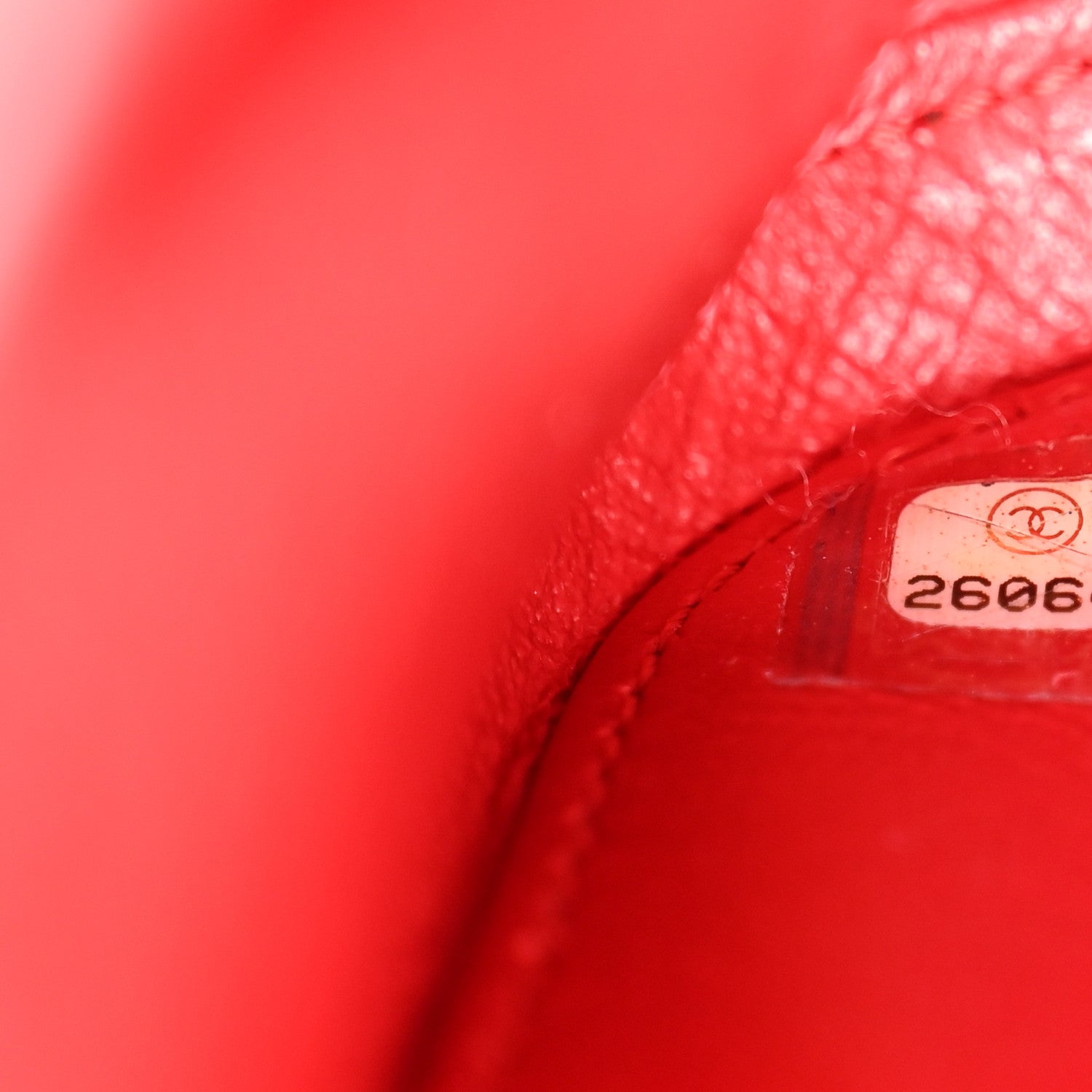 Chanel Caviar Quilted Medium CC Filigree Vanity Case Red 7 of 10