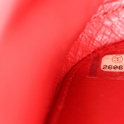 Chanel Caviar Quilted Medium CC Filigree Vanity Case Red 7 of 10