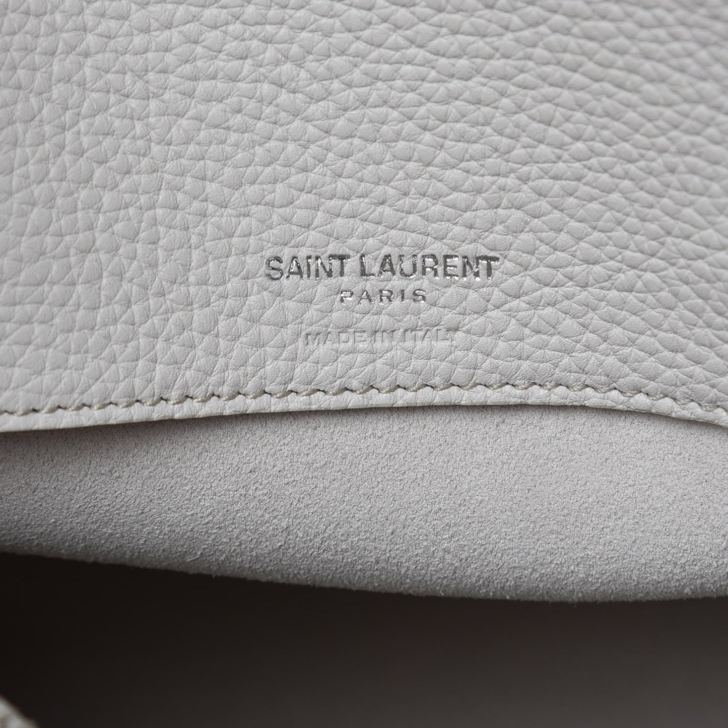 Grained Calfskin Small Supple Sac De Jour Ivory