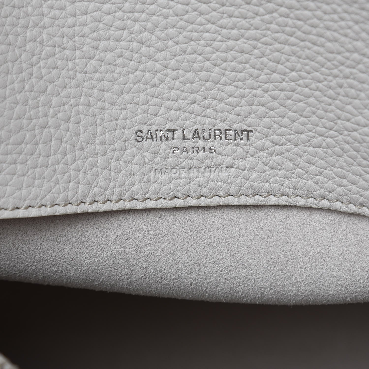 Saint Laurent Grained Calfskin Small Supple Sac De Jour Ivory 9 of 12