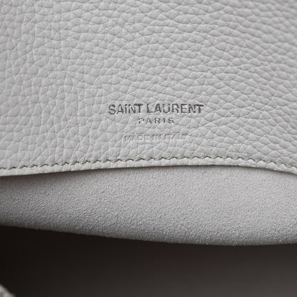 Saint Laurent Grained Calfskin Small Supple Sac De Jour Ivory 9 of 12