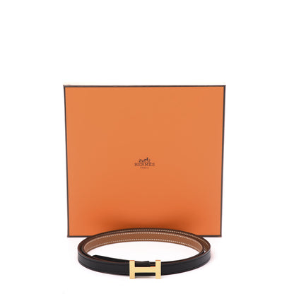Hermes Swift Epsom 13mm Focus Belt 85 Black Gold 7 of 7